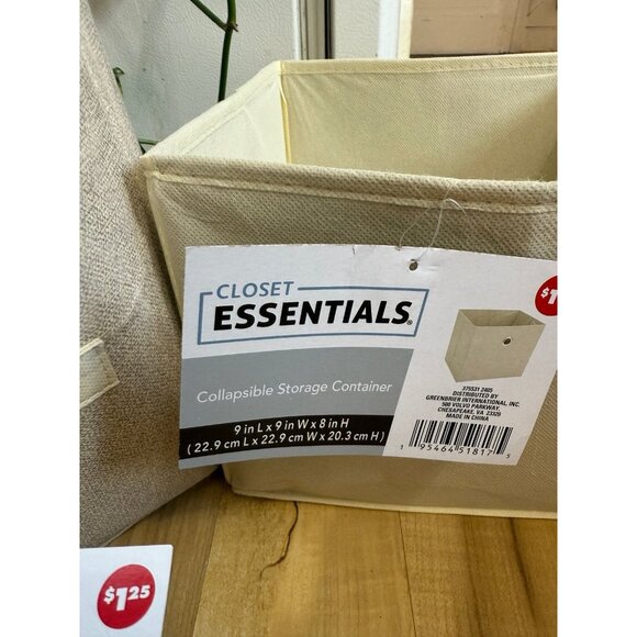 (2) Essentials Closet collapsible storage container - Picture 4 of 9
